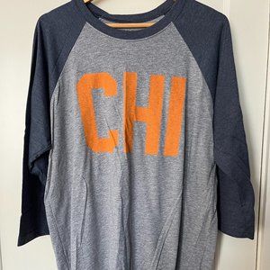 Chicago CodeWord Brand CHI Long Sleeve Baseball Tee NWT Size XL